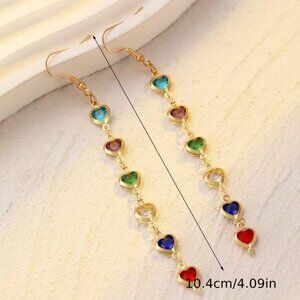 RAINBOW HEART DANGLES